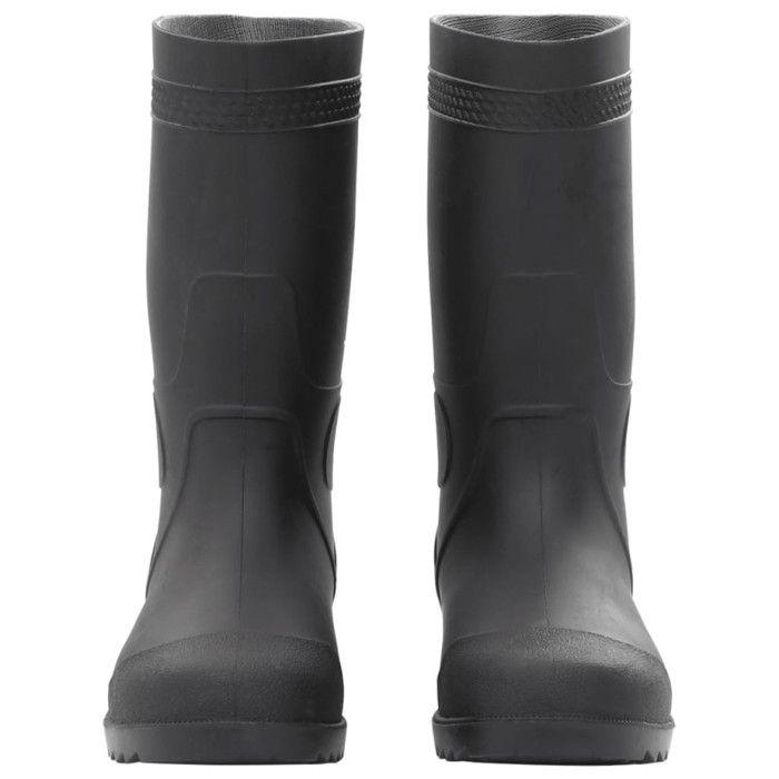 VidaXL Black Rain Boots Size 38-46 PVC