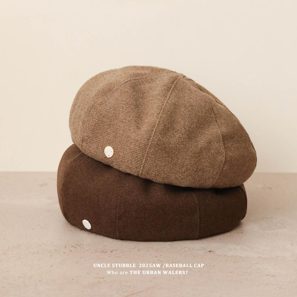 Korean Style Woolen Beret for Girls  Large Version To Show Face Versatile Pumpkin Hat Retro Literary and Artistic Temperament Painter Hat
