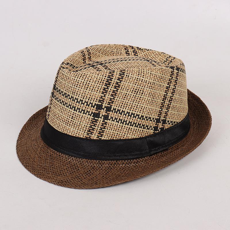 Men's top hat, new medium and old sun hat, retro British jazz hat, elderly casual hat, sunshade and breathable