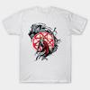 Men Black Print T-shirt Super Large TShirtFullMetal Circle No-Cut Transfer Paper Print Cotton Tshirt