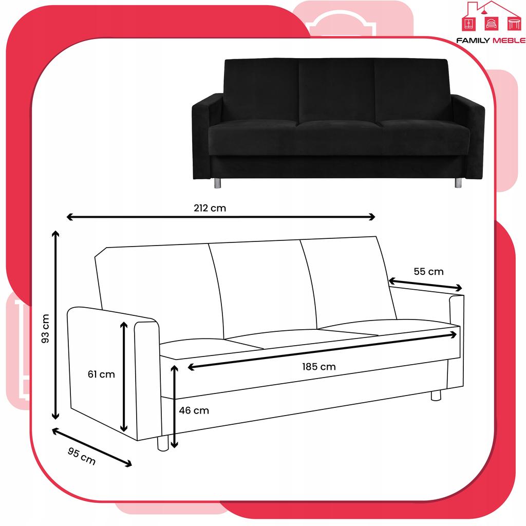 Sofa Sofa Alicja Sofa Bed Bonell Bed Family Furniture Velvet