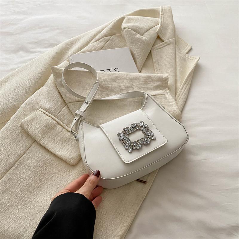 Stylish Spring Fashion Womens Underarm Bag Chic Unique Aesthetic Shoulder Bag In Black Green White Blue Pink Brown