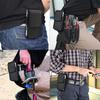 1pcs Tactical Cell Phone Pouch Holster with Free D Shaped Buckle Protable Wallet Card Waist Pack Outdoor Sports  Nylon Carrying Case