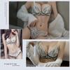 FLYSHION Bra and Panty Shapewear Set, Bust-Enhancing, High-Arm Design, Cleavage-Enhancing, Soft, Wireless,
