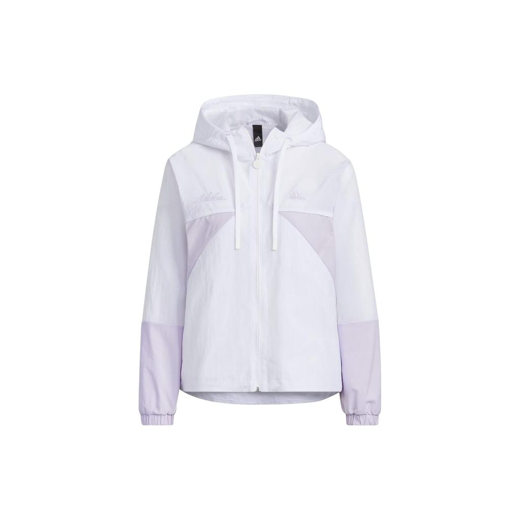 Adidas Jackets Women's White Hooded Non Detachable Moderate IP0751