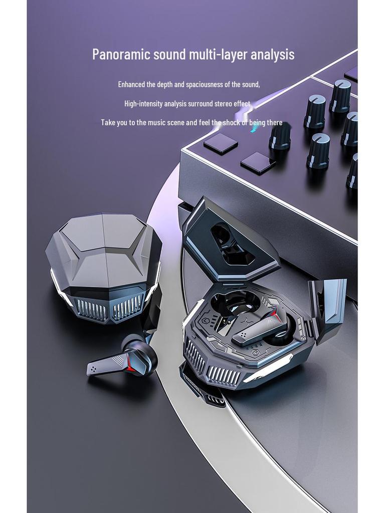 DX-26 Fones de Ouvido Sem Fio Bluetooth TWS Estilo Mecha para eSports