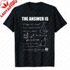 The Answer To Life The Universe and Everything Is 42 Gift Math Formulas TShirt Hitchhikers Guide To The Galaxy Casual Tops