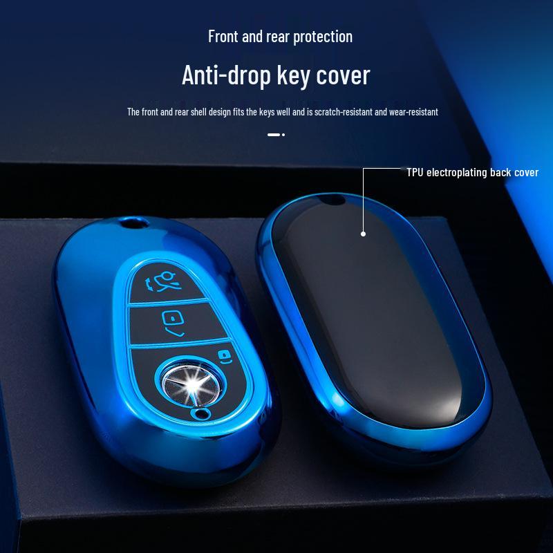 Soft Rubber Key Cover for 2021 Mercedes-Benz S-Class S400L/S450L