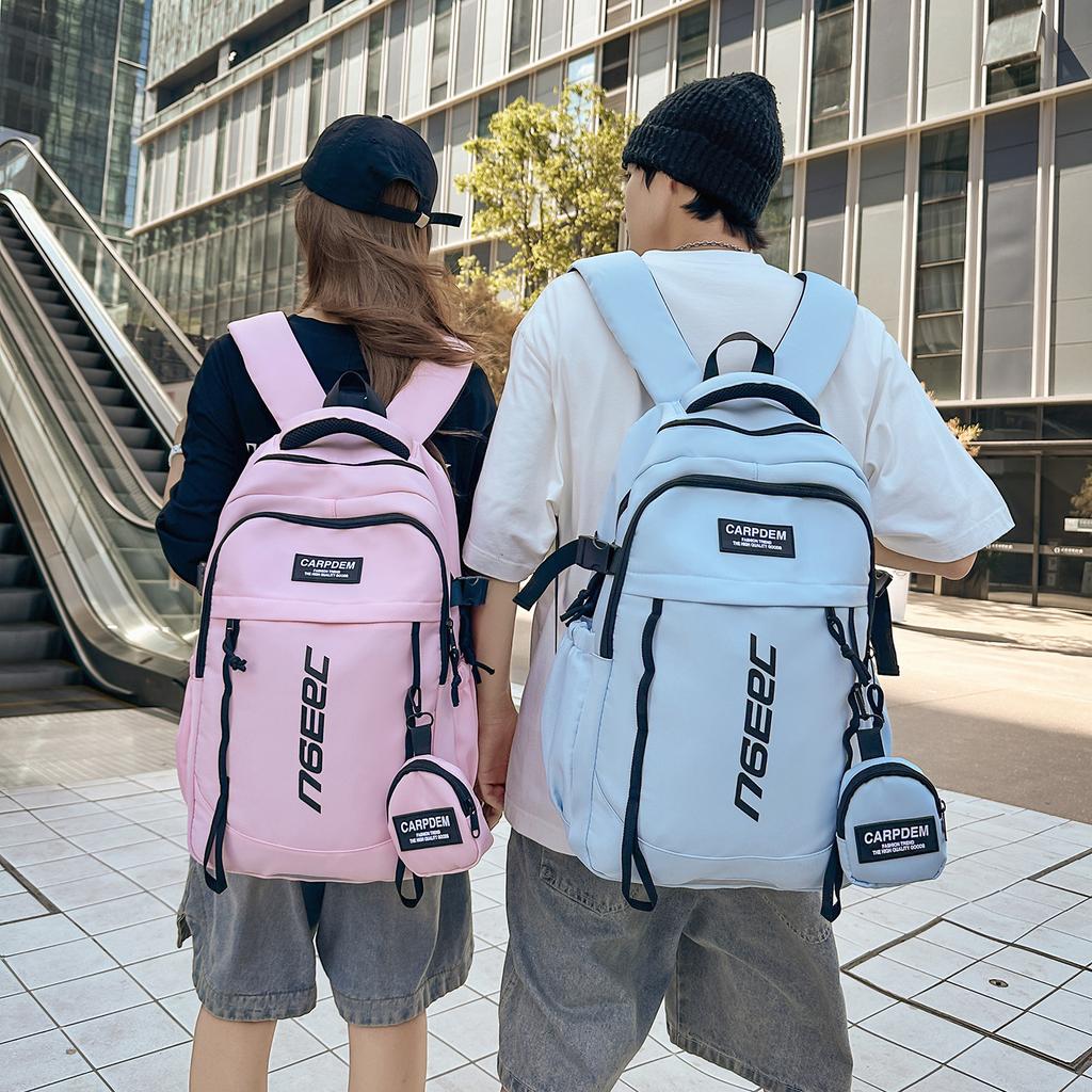 Backpack women's new large-capacity travel backpack junior high school student high school student schoolbag men's and women's computer bag