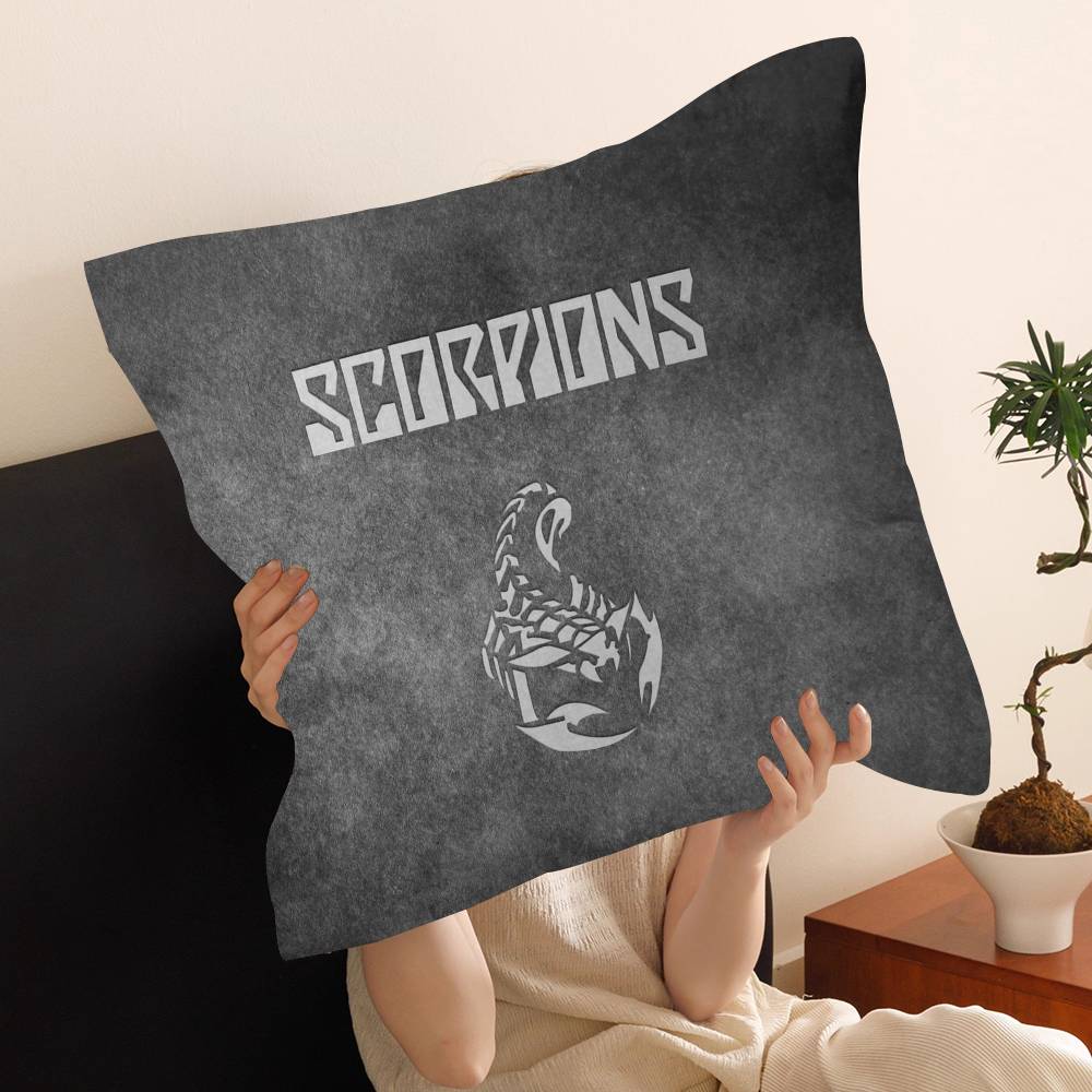 Hard Rock Band S-Scorpions Cushion Cover Pillow Cover Decor Pillowcase Printed Cushion Case for Couch