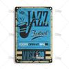 Jazz Instruments Tin Sign, Music Metal Wall Art 20x30cm