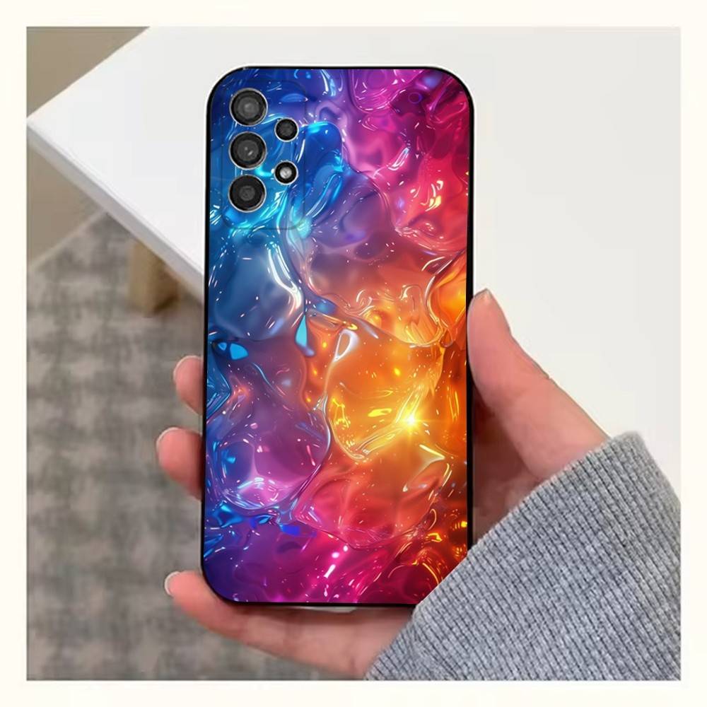 Rainbow Holographic Case For Samsung S22,S25,S20,S10,Plus,Ultra,S24,S23,FE,S21,S9,Lite,Soft Silicone Black