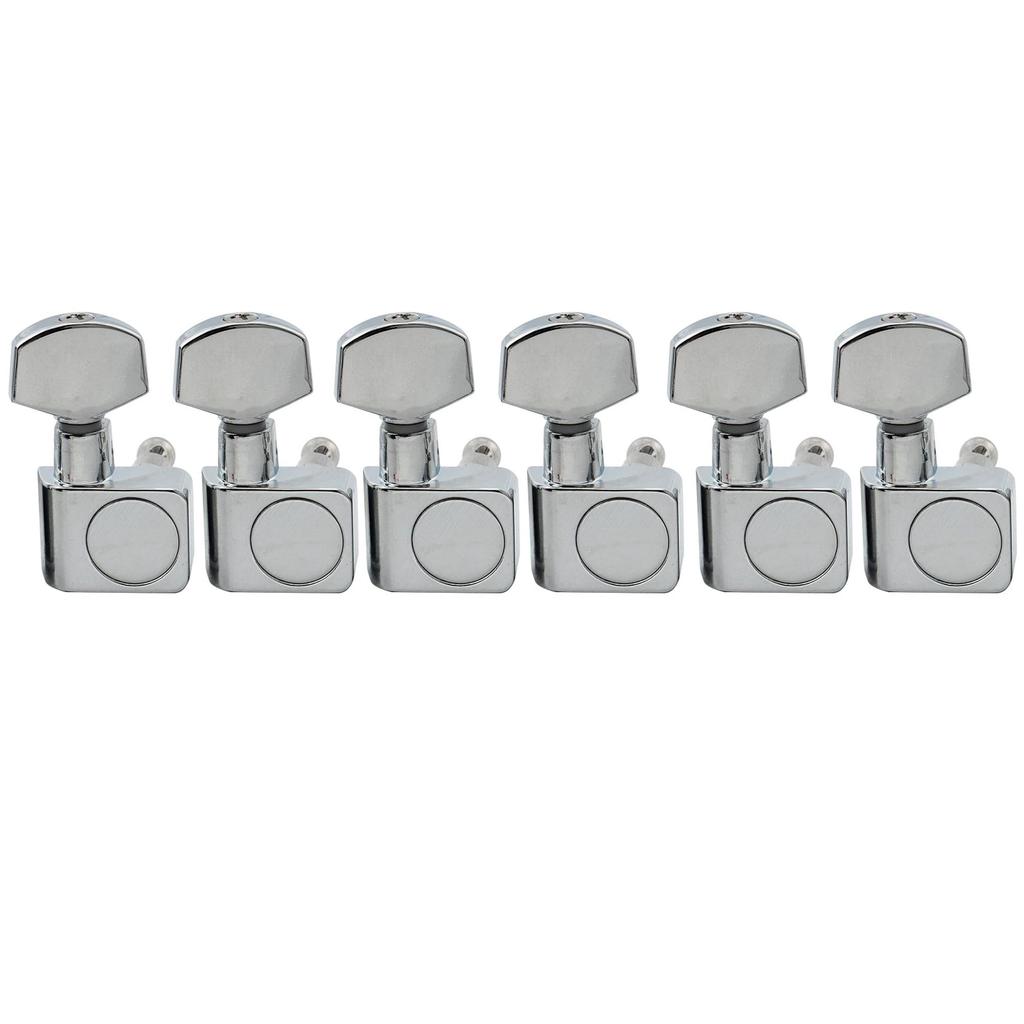Musiclily Pro Guitar Tuners for Fender Electric Chrome 6-in-line 2-pin Stratocaster/Telecaster Guitars,