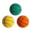 Bola de Basquete Silenciosa Alta Densidade Infantil Treinamento Interno Raquete Bola Portátil 18cm/22cm Esponja Elástica Bola de Couro Pequena Brinquedo