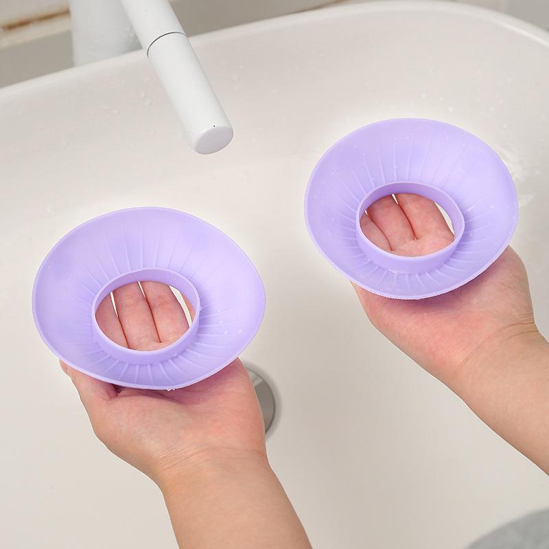 

2шт силиконовые водонепроницаемые нарукавники для мытья лица, брызгозащищенные взрослые рукава для домашнего хозяйства и мытья волос, универсальные защитные манжеты фиолетовый