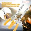 Fishing Line Cutter Hook Tackle Stainless Steel Fishing Plier Fishing Tackle Tool Cutter Hook Remover Line Cutter Grip Split Ring Pliers