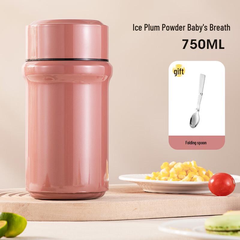 ZISIZ 304 Stainless Steel Double-Layer Vacuum Insulated Food Jar