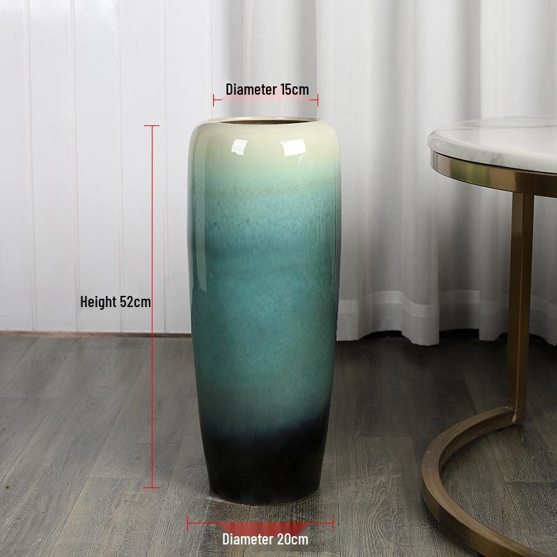Handmade Large Ceramic Floor Vase for Living Room or Hotel - Perfect for Fresh Flowers