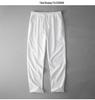 Men's Plus Size Cotton Linen Elastic Waist Trousers - Loose Straight Leg Summer Pants