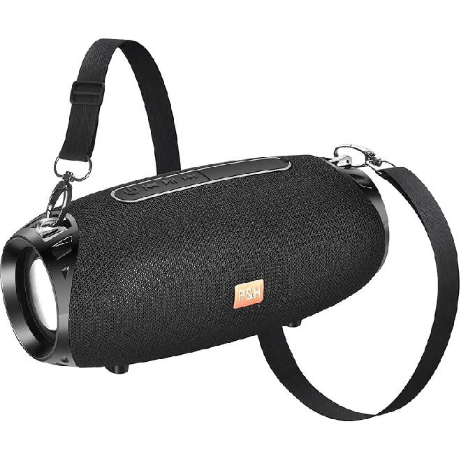 

Outdoor Portable Bluetooth Speaker, IPX4 Waterproof Wireless Speakers, 5.0 Bluetooth Speakers, Powerful Sound, TWS Stereo Pairing Support TF Card, big