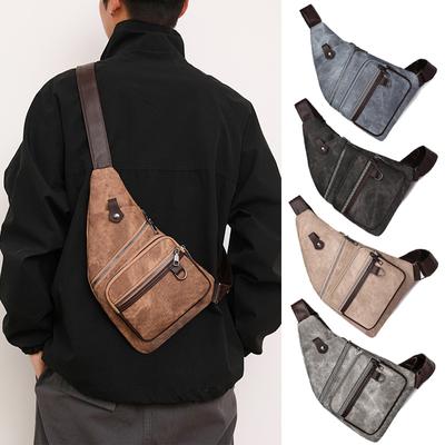 Borsa da petto in pelle Borsa ascellare da uomo Borsa a tracolla da donna