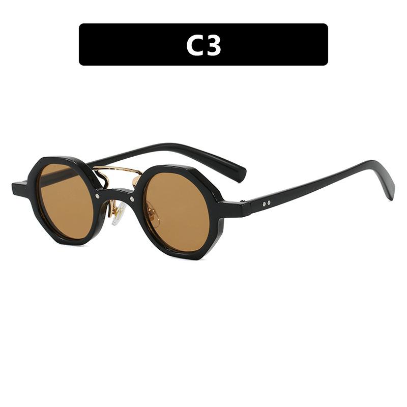 Steampunk Round Sunglasses Vintage Punk Luxury Brand Designer UV Protection Outdoor Driving Metal Hip Hop Sun Glasses