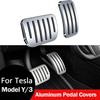 For Tesla Model Y YL Juniper 2025 2026 Model 3 Highland Launch Upgrade Foot Rest Cover Brake Pedal Pads Accelerator Anti Slip