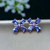 European and American New Trend Small Fresh Temperament Flower Inlaid Zircon Earrings Elegant Students Wear Zircon Daily Life