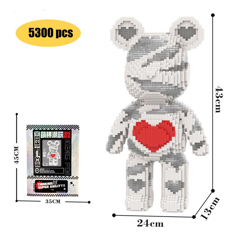 Kawaii Bear Building Blocks,assembly Toys,Ornaments, Home Decor,Creative Building Blocks,Thinking Developing Toys,Toys for Gifts