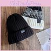 Color Fashionable Blocked Thick Warm Men Knitted Hat For Winter Wind Resistance