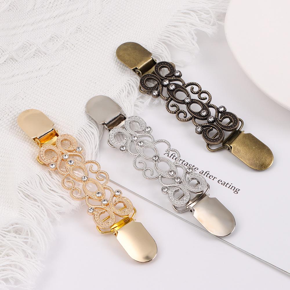 Fashion Retro Shirt Collar New Cardigan Clip Shawl Brooch Duck Clip Clasps Sweater Blouse Pin