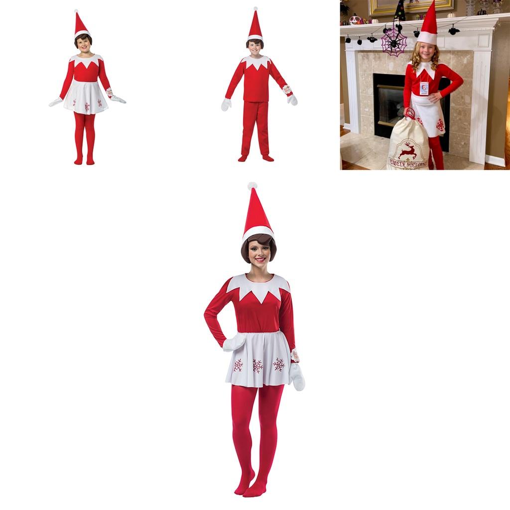 Soft And Breathable Cotton Elf On The Shelf Costume For Halloween