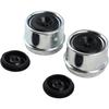 2Pcs 1.98 Inch Trailer Axle Dust Cap Cup Grease Cover Hub with Extra 2 Rubber Plugs, Compatible with Dexter EZ Lube Trailer Axles for Most 2000 to