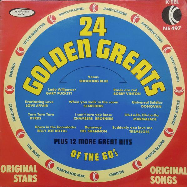 

LP Record VARIOUS - 24 Golden Greats Of The 60 s NE497 K-Tel 1973 UK Rock Used