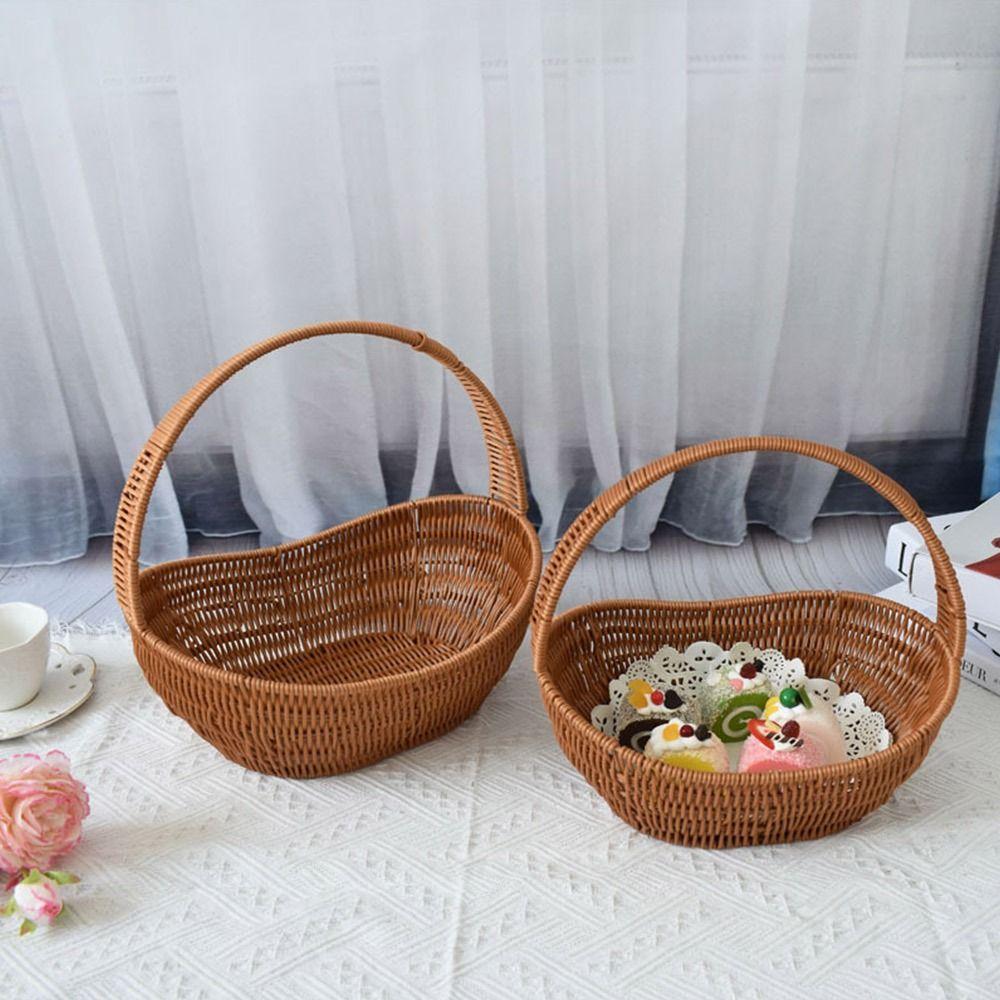 Schiffsförmiger Aufbewahrungskorb Imitationsweide Desktop-Organizer Korb Handhaltkörbe Geschenk