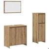 VidaXL Ensemble De Meubles Salle De Bain 3 Pcs Bois D'ingénierie, Armoire De Salle De Bain, Placard De Salle De Bain, Meuble 3328564