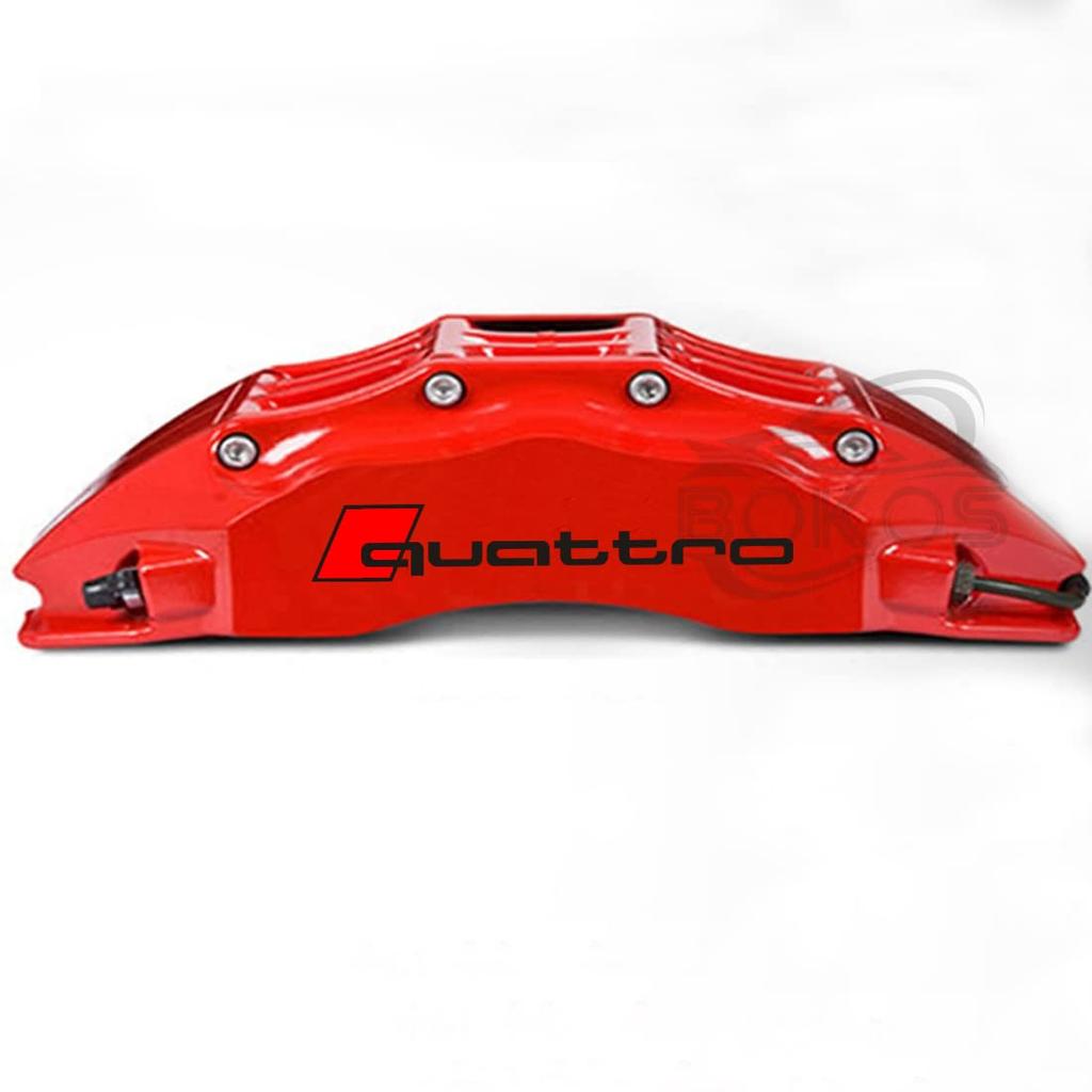 Bokos Car Brake Caliper Sticker Brake Caliper Cover Sticker Heat Resistant Universal (Q, Black)