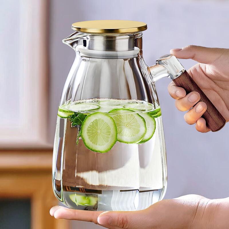 TEAHUE High Borosilicate Glass Water Pitcher