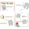 60Pcs Jurassic Park Dinossauro Aviso Adesivos Perigo Proibição Decalques Diy Caderno Geladeira Motocicleta Bagagem Carro Adesivo Brinquedo