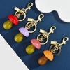 Unique Cartoon Mushroom Pendant Keychain Handmade Keyring Trendy Bag Ornament for Fashion Enthusiasts and Students