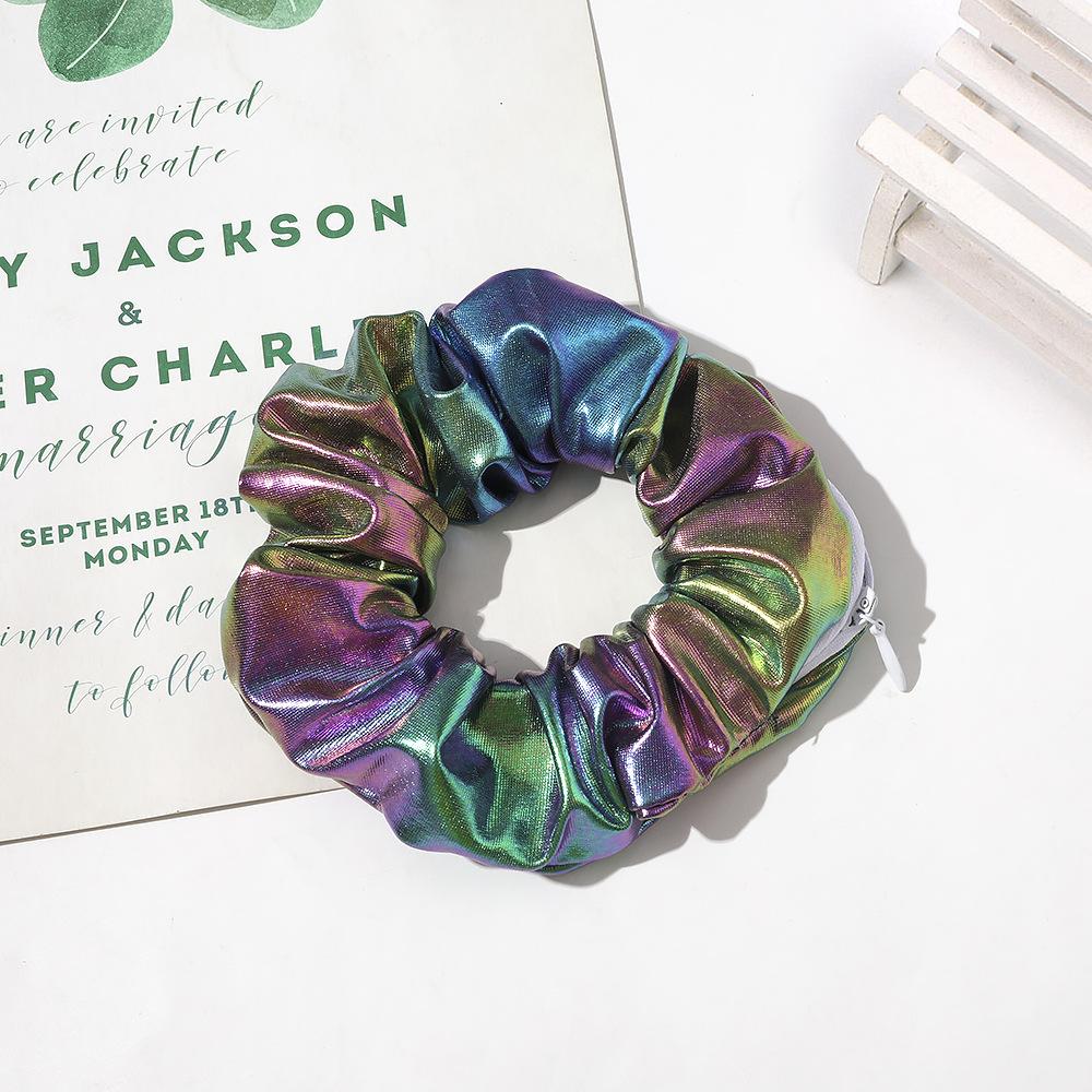 

Печатный цветной Ding Zipper Толстый кишечник волос кольцо молния волос кольцо