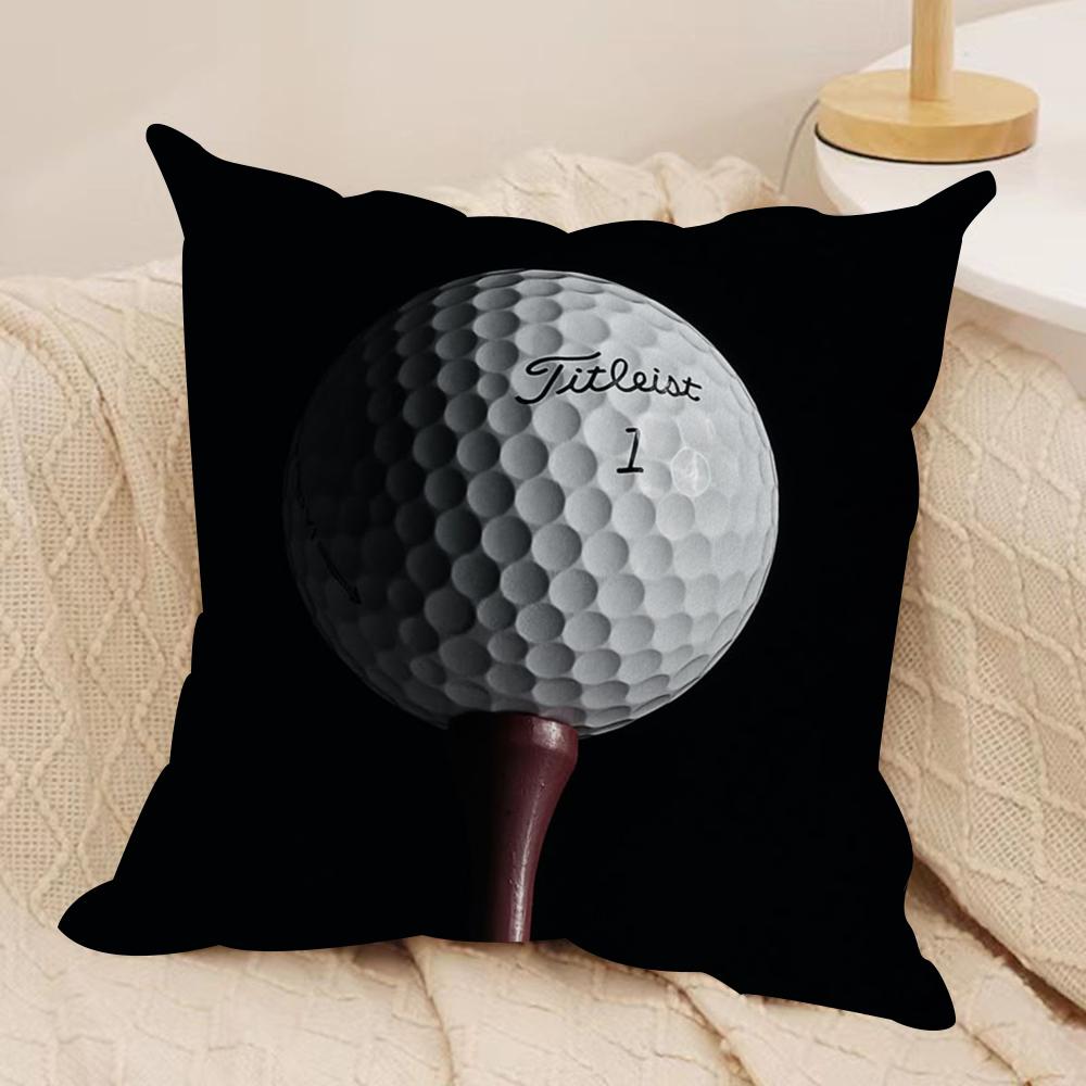 Golf Sports TTitleistS Cushion Cover Silky Short Plush DoubleSided Printed Pillow Case for Sofa All Seasons Home Decor Gift