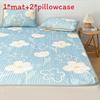 Bear Dog Butterfly Flower Pattern Latex Summer Sleeping Mat Set Gift Bedding
