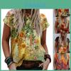 Women's Floral Print Short Sleeve Tops Featuring Soft Material For Ultimate Comfort