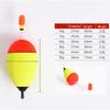 6Pcs/lot EVA Fishing Floats for Sea Fishing Bobber Large Belly Floating for Effective Bobbing Striking Rock Fishing Light Stick 260319