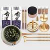 Messing Weihrauchbrenner Tragbar DIY Zen Weihrauchbrenner Siegel Weihrauch Keramik Set Hand Duftpulver Herstellung Weihrauchbrenner