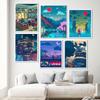 Hot Poster Seerlight Anime Poster City Night Decoration Art Decor Painting Home Decor Kawaii Room Decor Canvas Poster