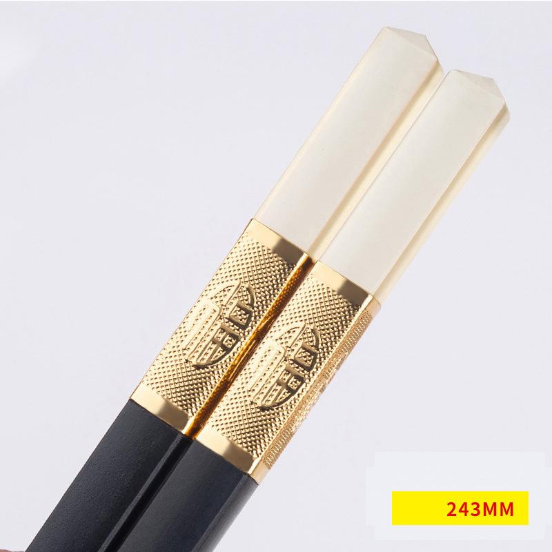 5 paar Chinesischen Stil Wiederverwendbare Gesunde Legierung Stäbchen Set Haushalt Besteck Küche Geschirr Werkzeug Zubehör