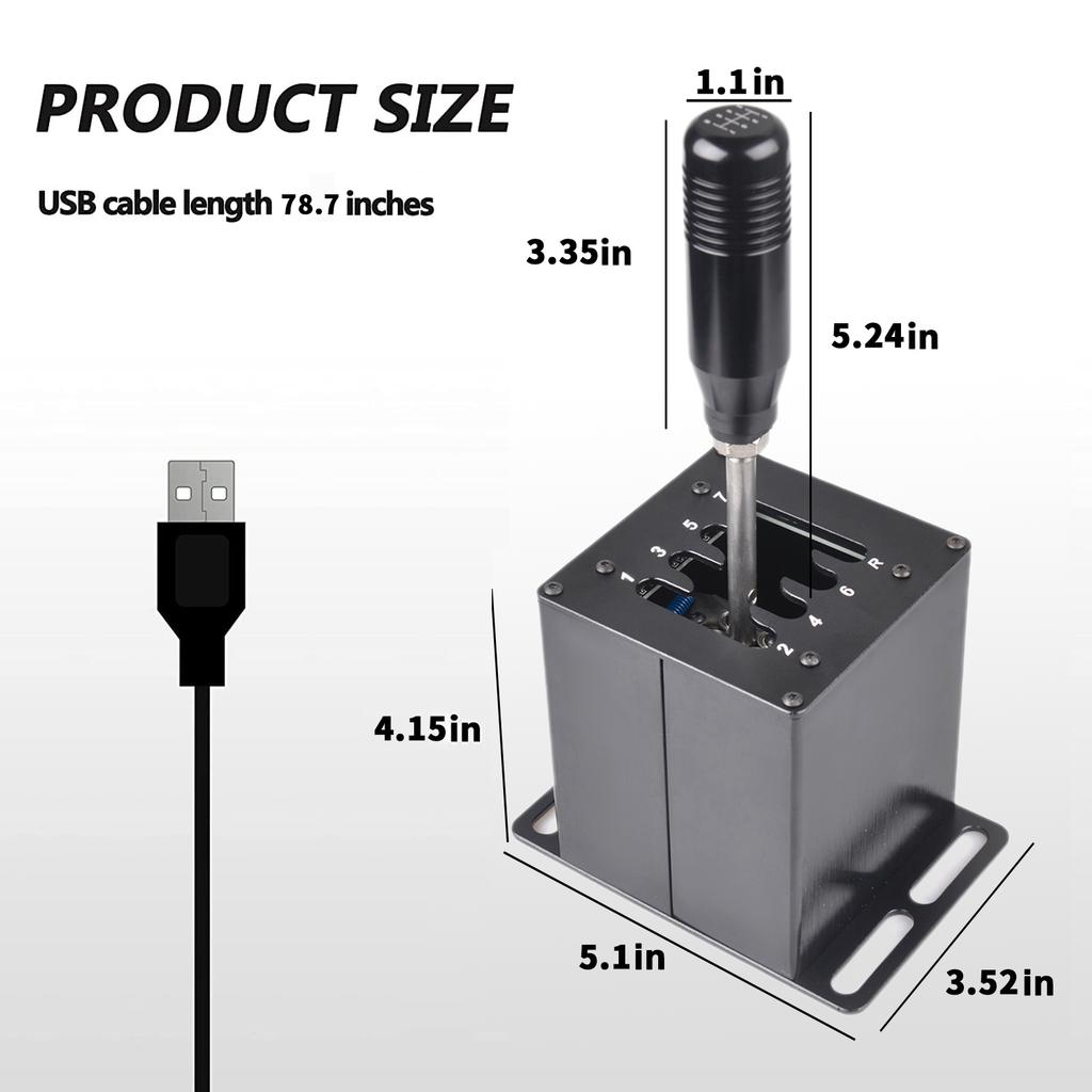 PC USB StraightH gears 6+R/7+R For Logitech G29 G25 G27 G920 T300RS/GT For ETS2 Simracing With Sequence Function Simulation Game