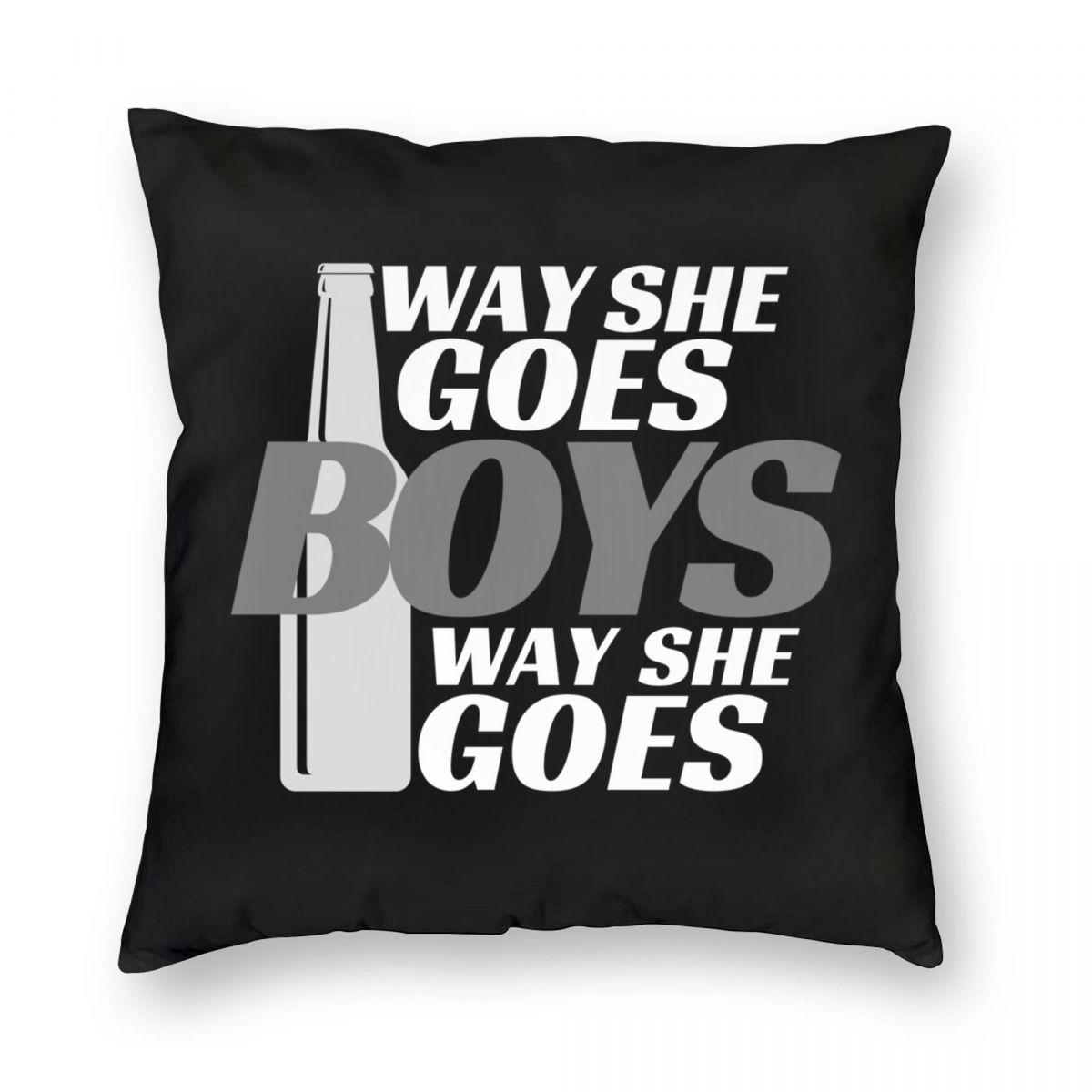 

Как она уходит Мальчики из трейлерного парка Квадратная наволочка Полиэстер Лен Бархат Креативная на молнии Декоративная наволочка Домашняя наволочка для подушки 12x12Inch